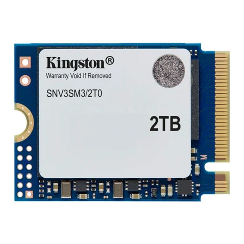 SSD Kingston NV3, 2TB, M.2 2230, PCIe NVMe, Leitura 6000MB/s, Gravacao 5000MB/s, SNV3SM3-2T0