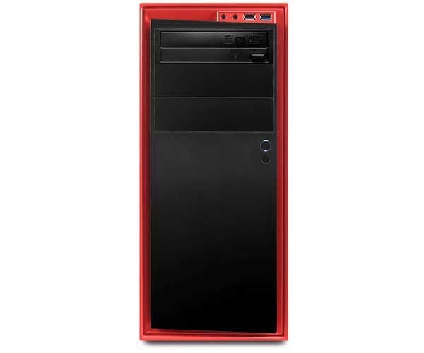 Gabinete NZXT Source 210 Preto/Vermelho Com Janela, S210W-RED