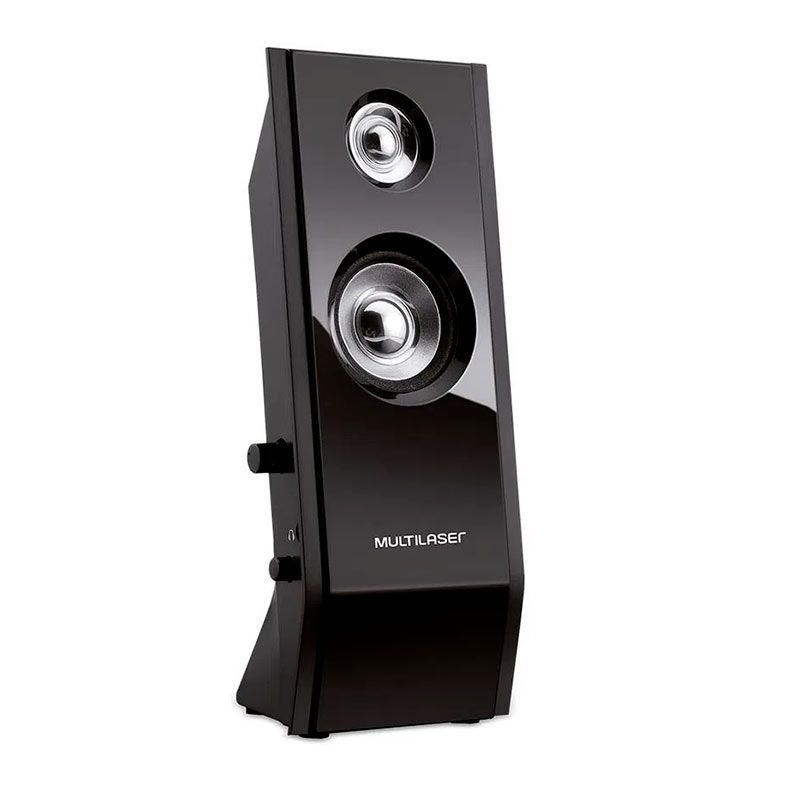 Caixa de Som Multi Shadow 8W Rms USB/P2 Preta, SP091
