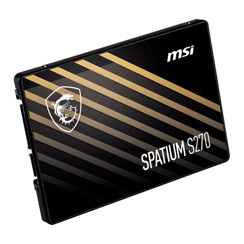 SSD MSI Spatium S270, 240GB, 2.5, Sata III 6GB/s, Leitura 500MB/s, Gravacao 400MB/s, S78-440N070-P83