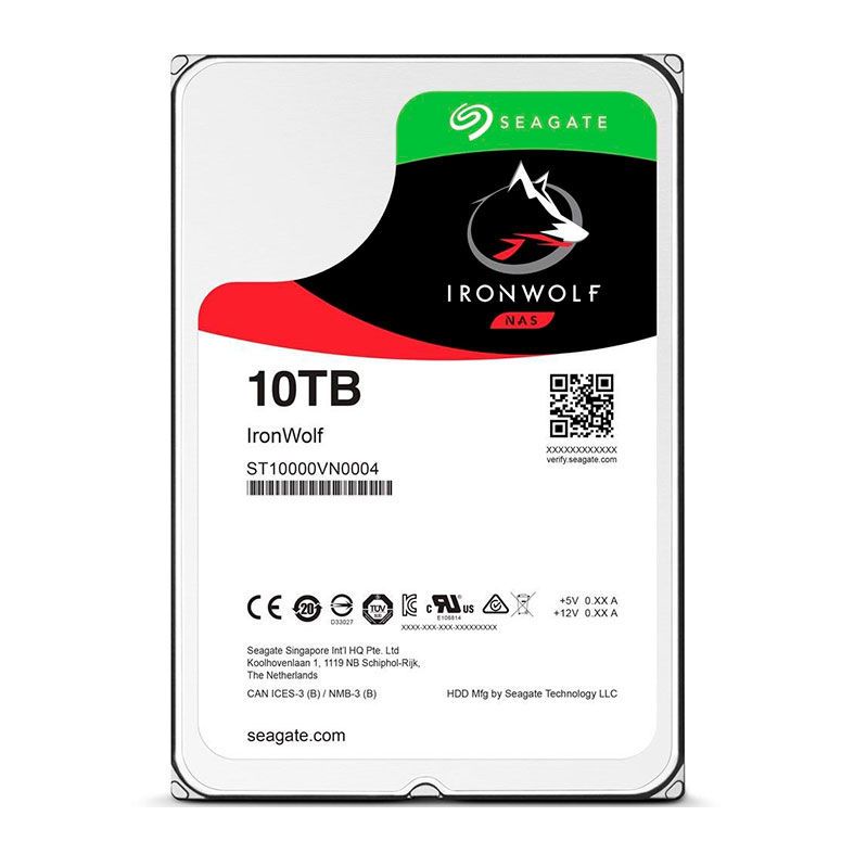 HD Seagate IronWolf 10TB 3.5" Sata III 6GB/s, ST10000VN0004