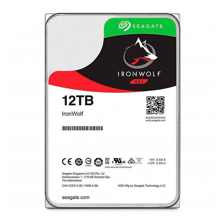 HD Seagate IronWolf 12TB 3.5" Sata III 6GB/s, ST12000VN0008