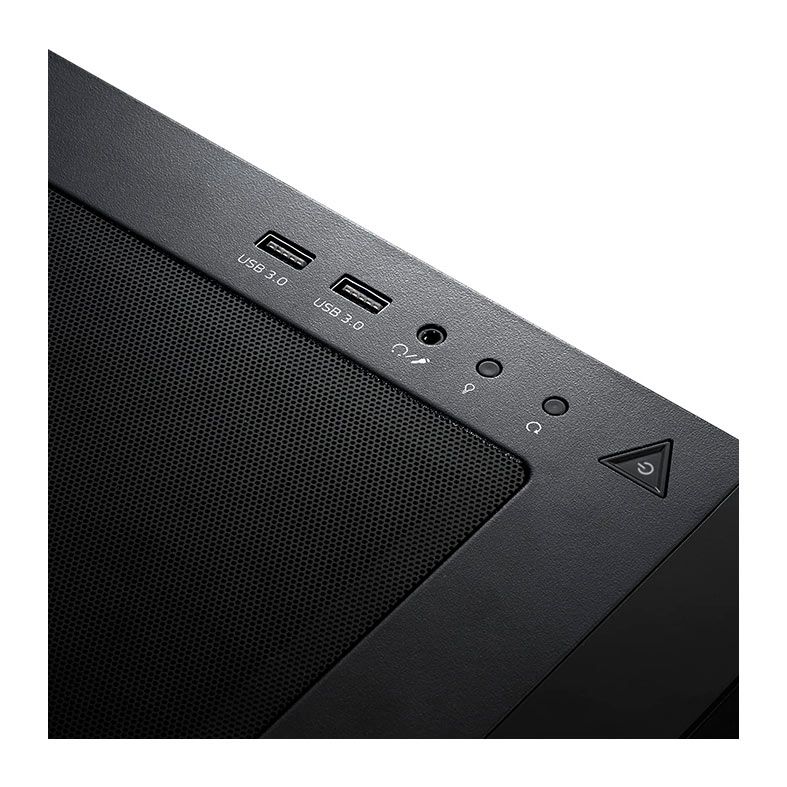 Gabinete Gamer XPG Starker Air, Mid-Tower, Lateral de Vidro, Com 2 Fans, ARGB, Preto, STARKERAIR-BKCWW