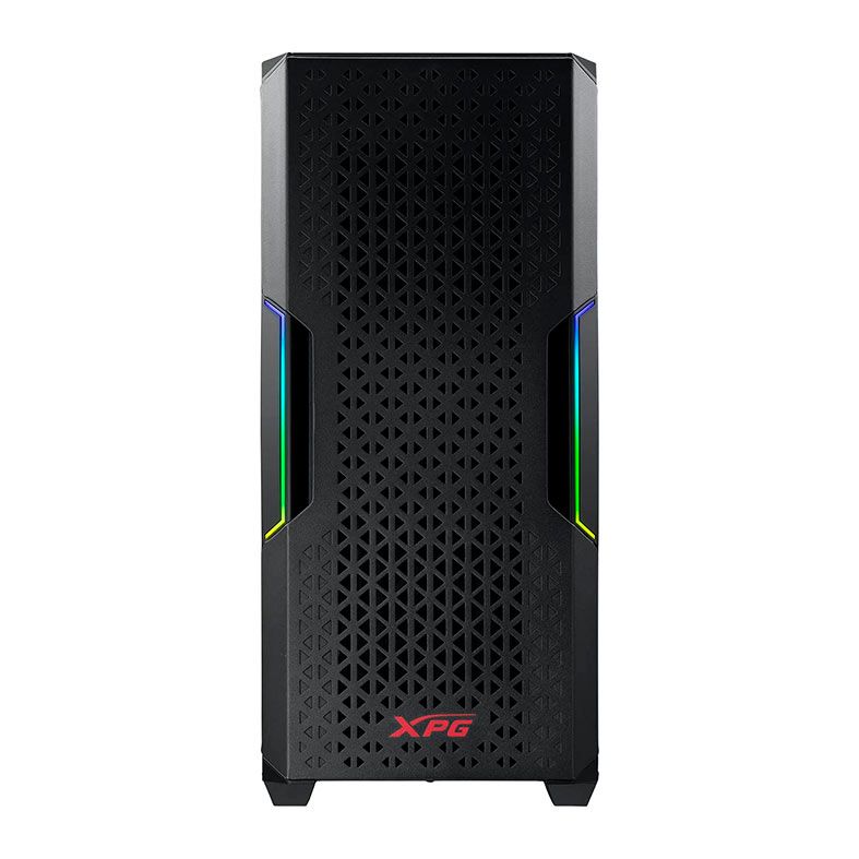 Gabinete Gamer XPG Starker Air, Mid-Tower, Lateral de Vidro, Com 2 Fans, ARGB, Preto, STARKERAIR-BKCWW