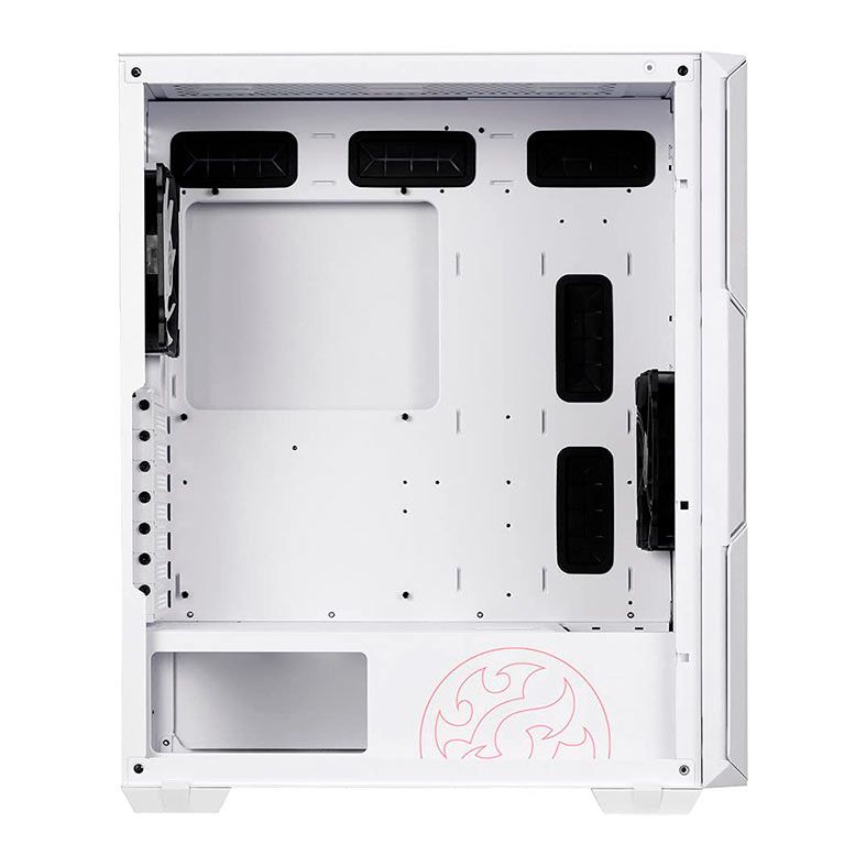 Gabinete Gamer XPG Starker Air, Mid-Tower, Lateral de Vidro, Com 2 Fans, ARGB, Branco, STARKERAIR-WHCWW