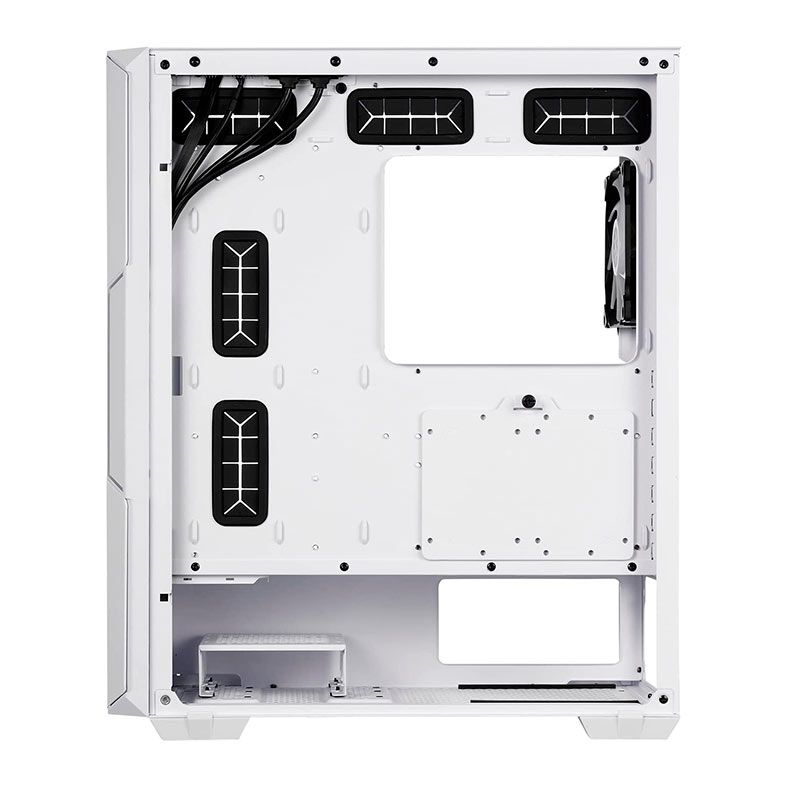 Gabinete Gamer XPG Starker Air, Mid-Tower, Lateral de Vidro, Com 2 Fans, ARGB, Branco, STARKERAIR-WHCWW