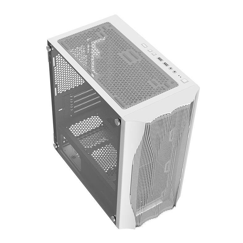 Gabinete Gamer Alseye Stone, Mid-Tower, Lateral de Vidro, Branco, STONE-WH