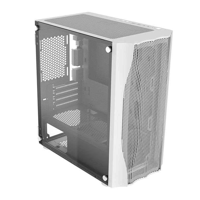Gabinete Gamer Alseye Stone, Mid-Tower, Lateral de Vidro, Branco, STONE-WH