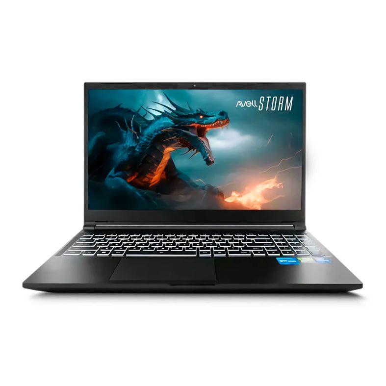 Notebook Gamer Avell Storm 550, 15.6 Pol, 165Hz, Intel Core I514450HX, 16GB (1x16GB), DDR5 5600MHZ, SSD 512GB, RTX 5050 8GB, Windows 11 Home/Pro, Preto, STORM-550-BASIC