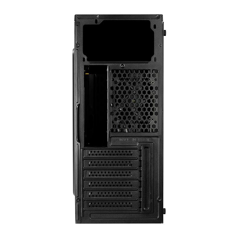 Gabinete Gamer Aerocool Streak V1, RGB, Mid-Tower, Lateral de Acrilico, Com 1 Fan, Preto, STREAK-V1-PT