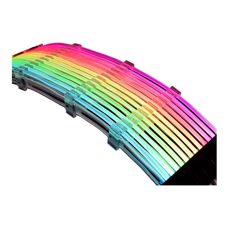 Cabo Sleeved Lian Li Strimer 24 Pinos RGB 200mm, STRIMER24PIN