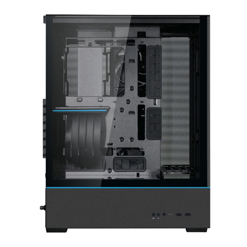 Gabinete Gamer Lian Li SUP01, RGB, Mini-Tower, Lateral de Vidro, Com 3 Fans, Preto, SUP01X-BK