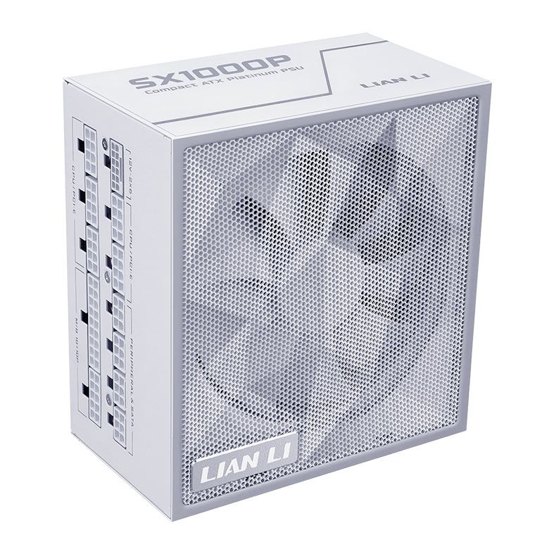 Fonte Lian Li SX1000P, 1000W, Full Modular, 80 Plus Platinum, Branco, SX1000P-WH
