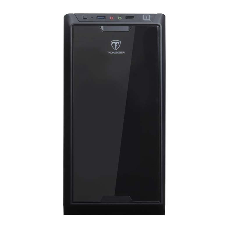 Gabinete Gamer T-Dagger Teemo Lateral Acrilico Preto, T-TGC100