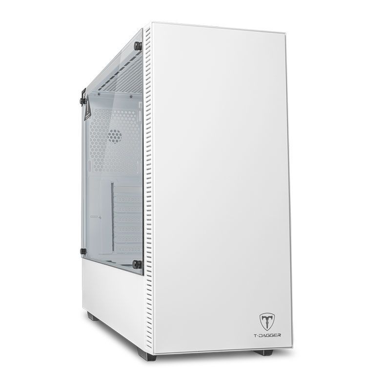 Gabinete Gamer T-Dagger Cube Branco Lateral Vidro, T-TGC305W