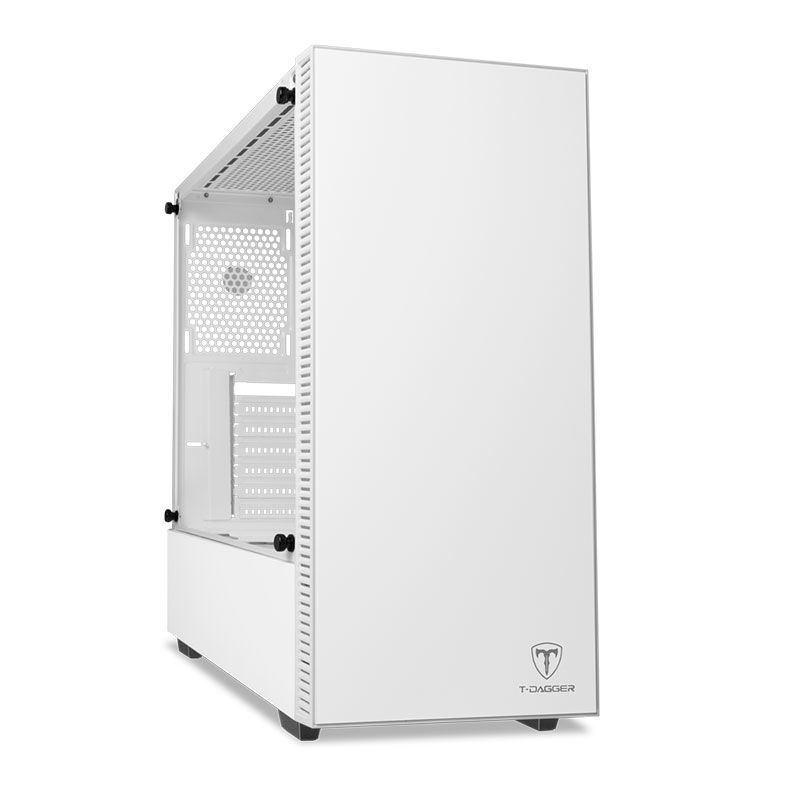 Gabinete Gamer T-Dagger Cube Branco Lateral Vidro, T-TGC305W
