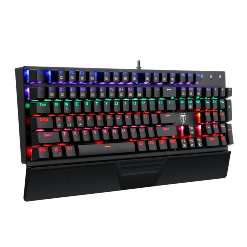 Teclado Mecanico T-Dagger Destroyer Rainbow Switch Azul , T-TGK305-BL