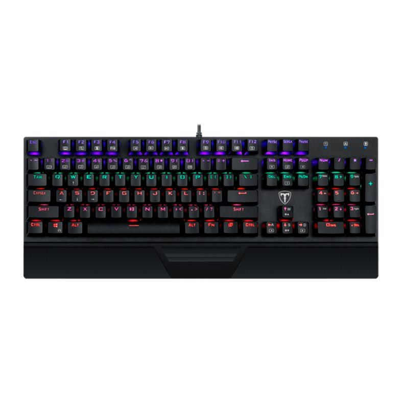 Teclado Mecanico T-Dagger Destroyer Rainbow Switch Azul , T-TGK305-BL