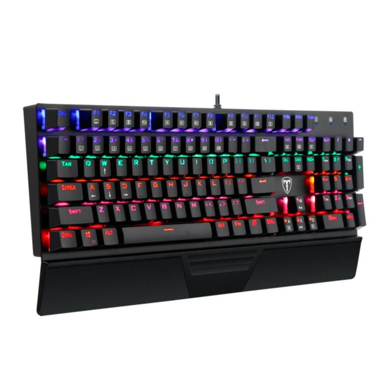 Teclado Mecanico T-Dagger Destroyer Rainbow Switch Red , T-TGK305-RD