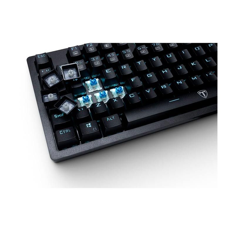 Teclado Mecanico T-Dagger Bermuda Led Azul Switch Azul, T-TGK312-BL