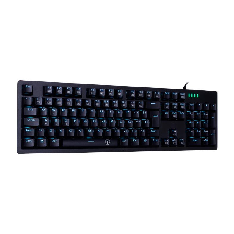 Teclado Mecanico T-Dagger Bermuda Led Azul Switch Azul, T-TGK312-BL