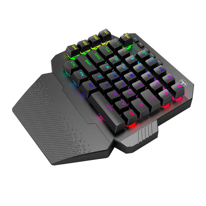 Teclado Mecanico Gamer T-Dagger Capri, RGB, Switch Azul, Preto, T-TGK318-BL