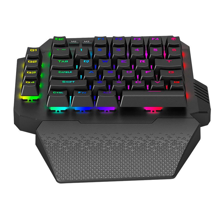 Teclado Mecanico Gamer T-Dagger Capri, RGB, Switch Azul, Preto, T-TGK318-BL