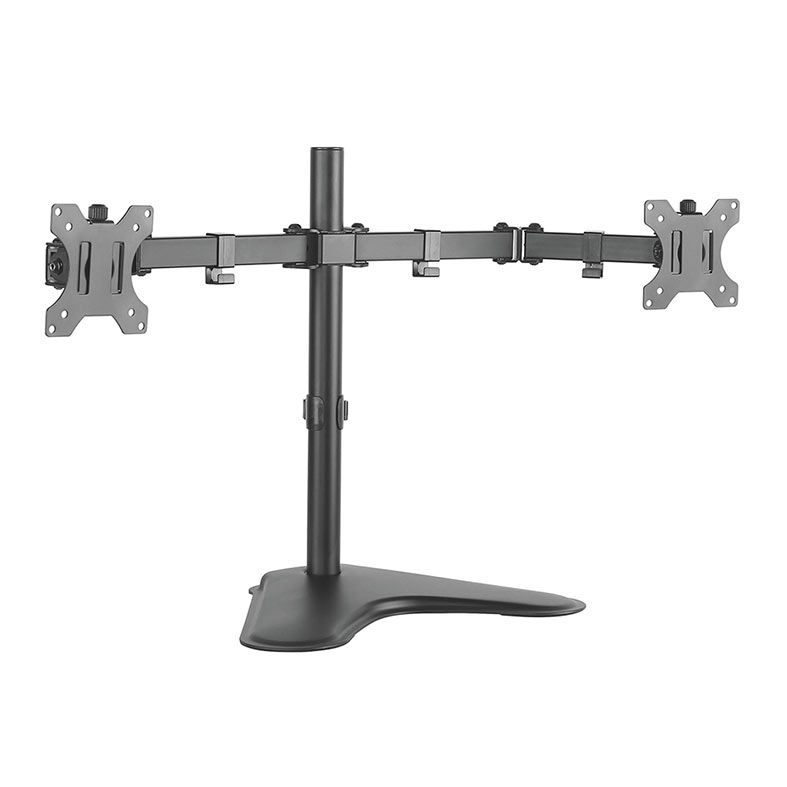 Suporte Duplo Articulado de Mesa Para 2 Monitores ELG. 17 Pol. a 32 Pol., Preto, T1224N