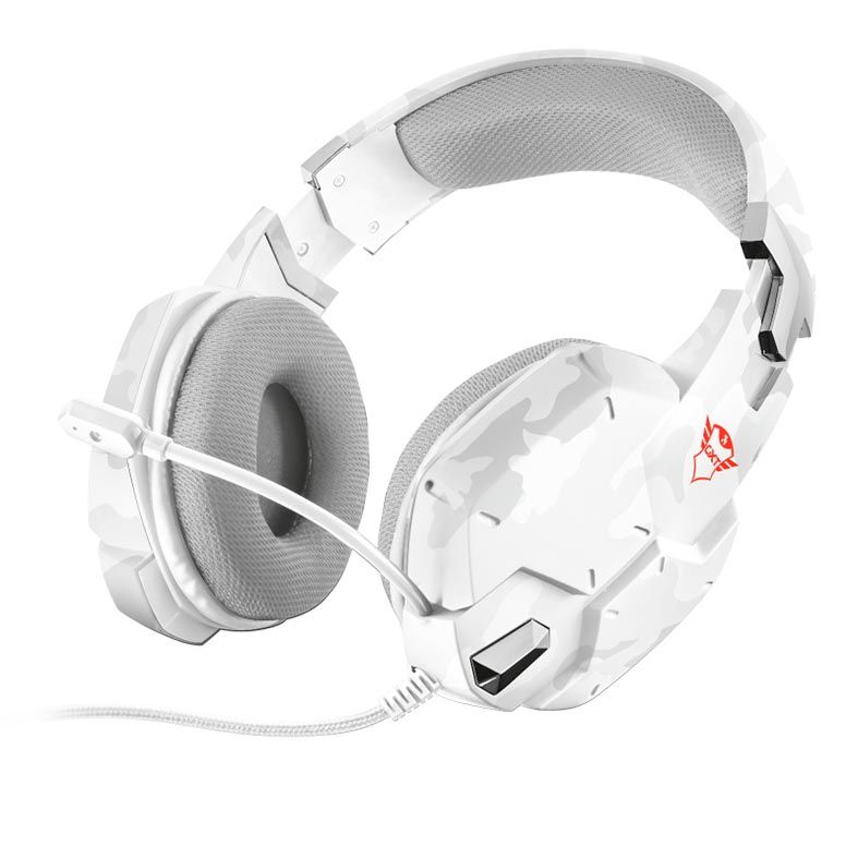Headset Gamer Trust GXT322W Carus Branco/Camo, T20864