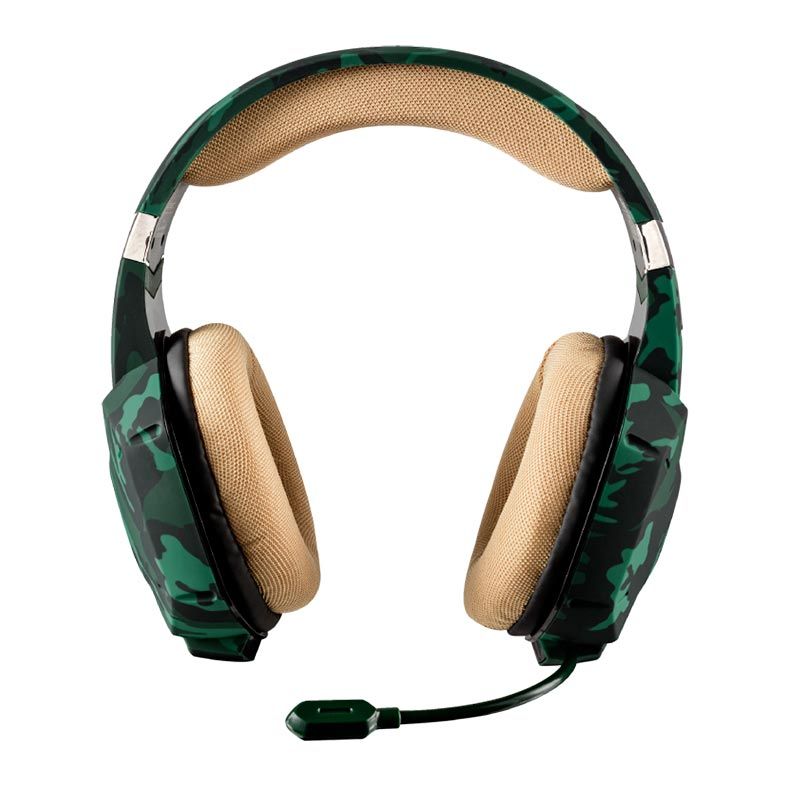 Headset Gamer Trust GXT322C Carus Verde/Camo, T20865