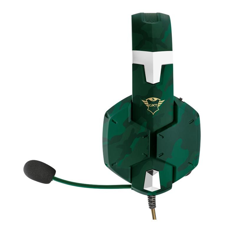 Headset Gamer Trust GXT322C Carus Verde/Camo, T20865