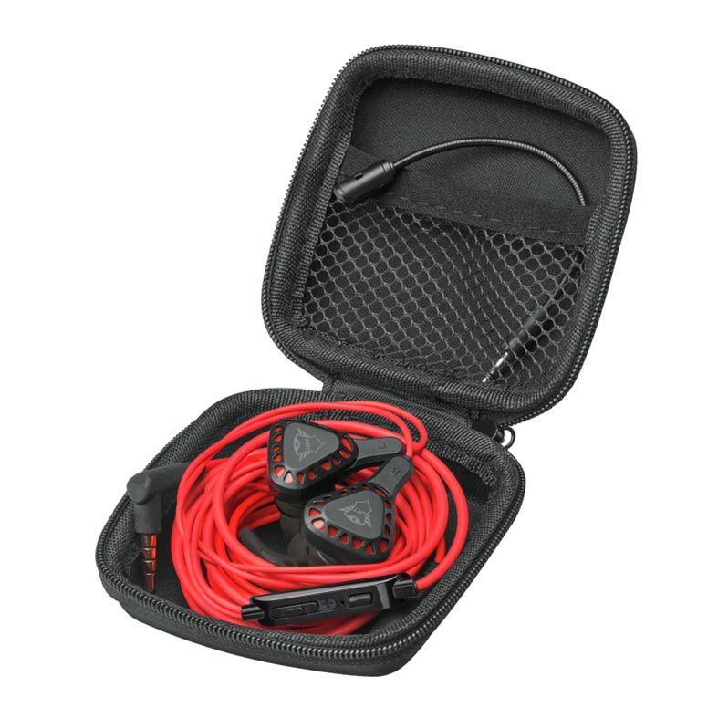 Fone de Ouvido Intra-Auricular Gaming Trust GXT 408 Cobra Multiplataforma Dual Mic, T23029
