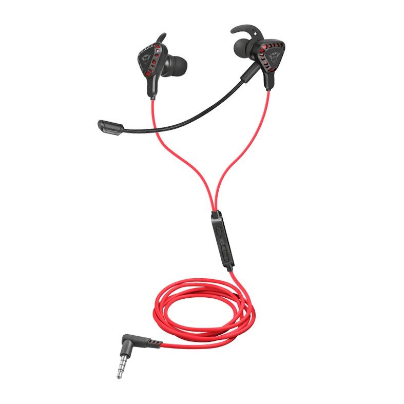 Fone de Ouvido Intra-Auricular Gaming Trust GXT 408 Cobra Multiplataforma Dual Mic, T23029