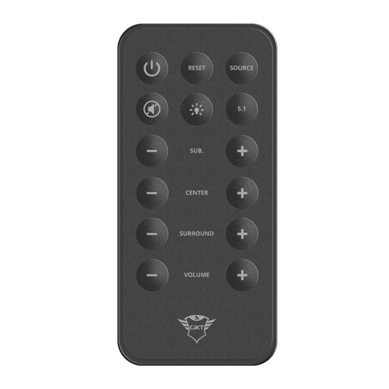 Caixa de Som Trust GXT 698 Torro 5.1 Dolby Digital RGB 90W RMS + Controle Remoto, T23059