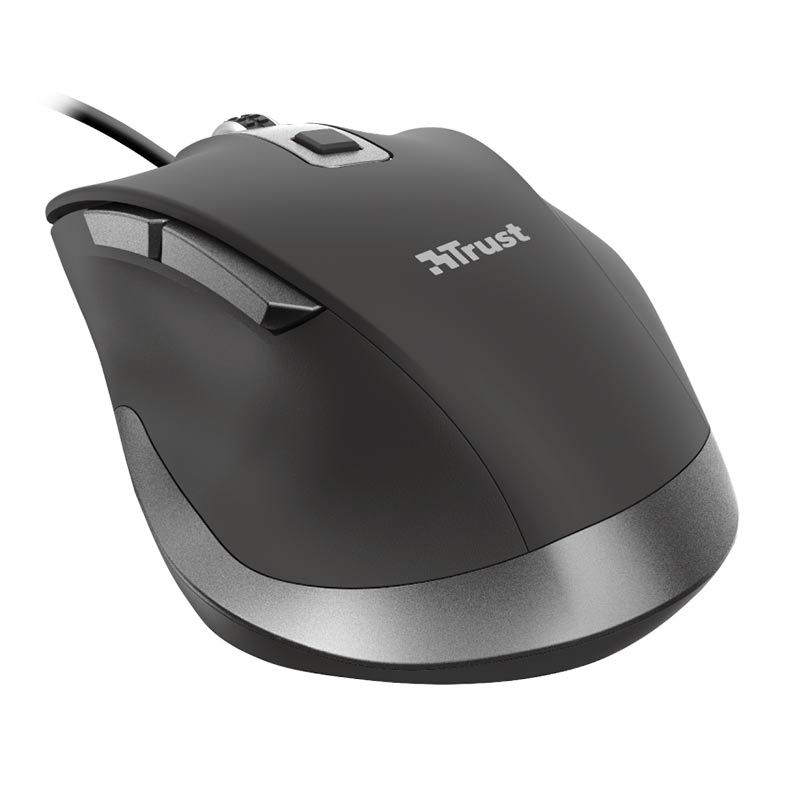 Mouse Trust Comfort Fyda 5000dpi 6 Botoes Preto, T23808