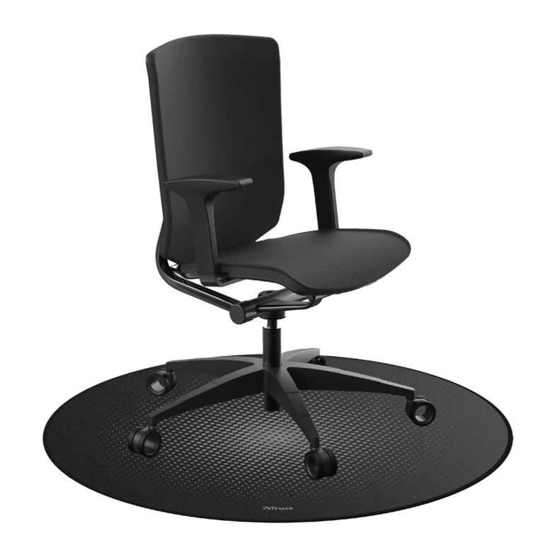 Tapete para Cadeira de Escritorio Trust Mika, 1170x1170x4mm, Preto, T24134
