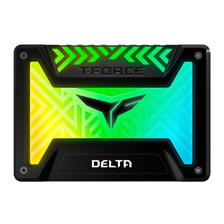 SSD Team Group T-Force Delta Lite RGB, 1TB, 2.5, Sata III 6GB, Leitura 560MB/s, Gravacao 510MB/s, Preto, T253TR001T3C323