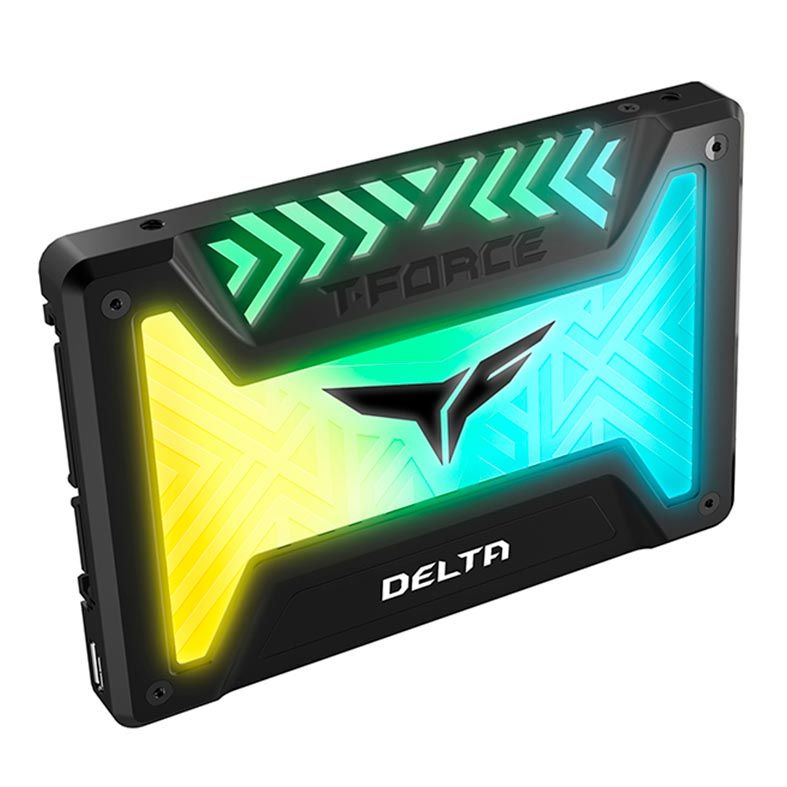 SSD Team Group T-Force Delta RGB 250GB 2.5" Sata III Preto, T253TR250G3C313