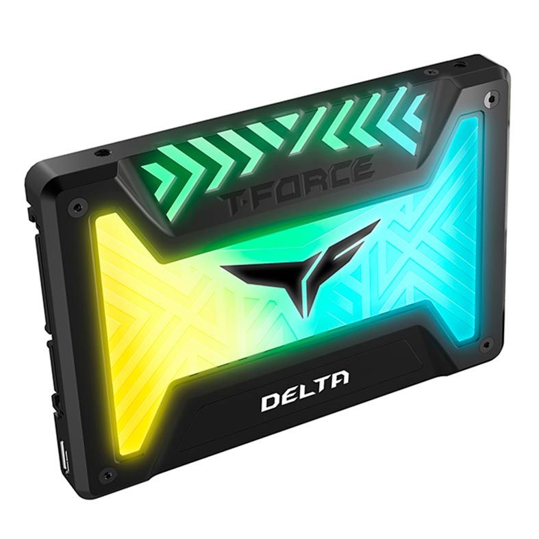 SSD Team Group T-Force Delta RGB 500GB 2,5" Sata III Preto, T253TR500G3C313