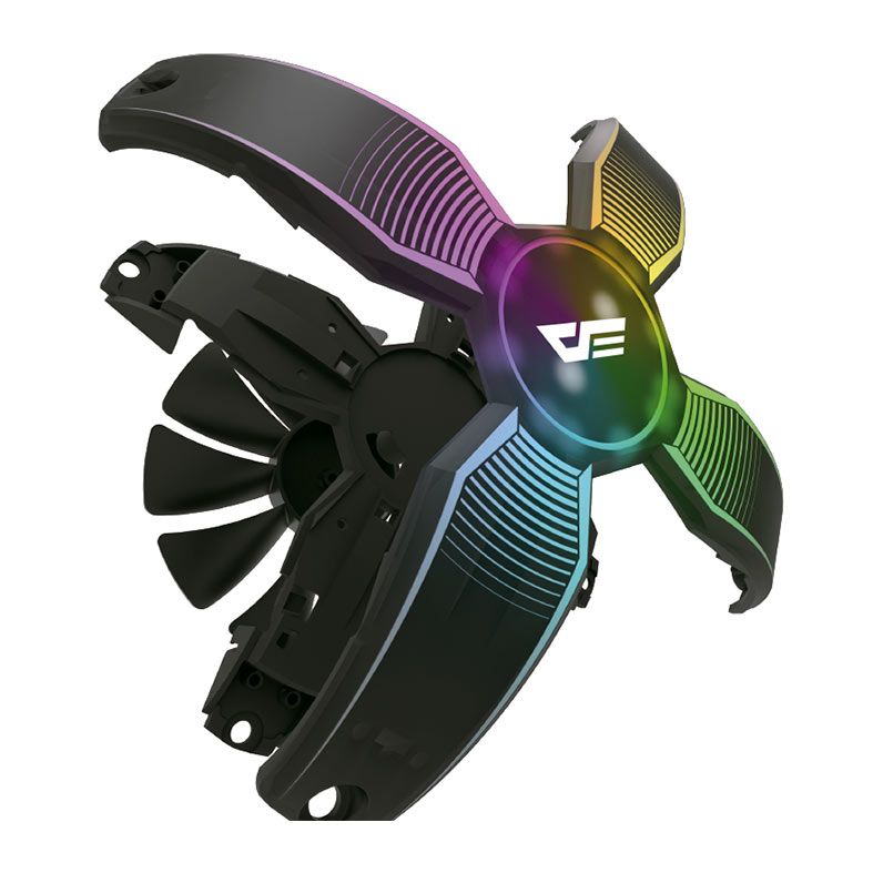 Kit Ventoinha Aigo Darkflash Talon Pro, 3x120mm, RGB, Com Controladora, TALON-PRO-3IN1