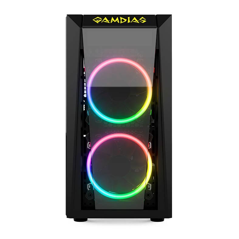 Gabinete Gamer Gamdias Talos E1 RGB Lateral/Frontal Vidro Temp, TALOS-E1