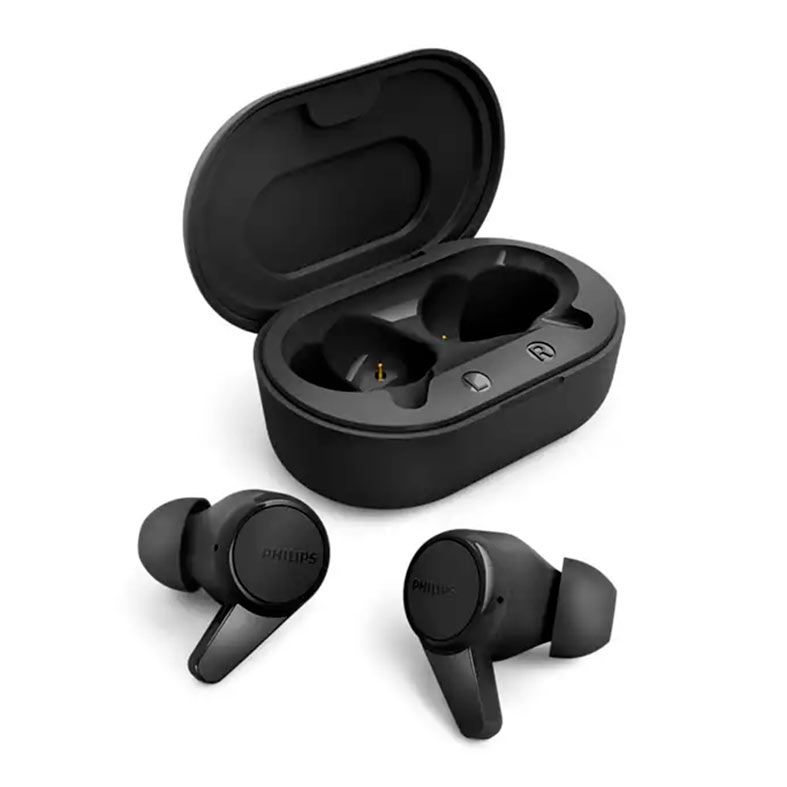 Fone de Ouvido Philips 1000 Series, TWS, Bluetooth, Preto, TAT1207BK/00