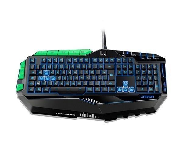 Teclado Gamer Multi Warrior LED Multicolor Preto/Verde, TC199