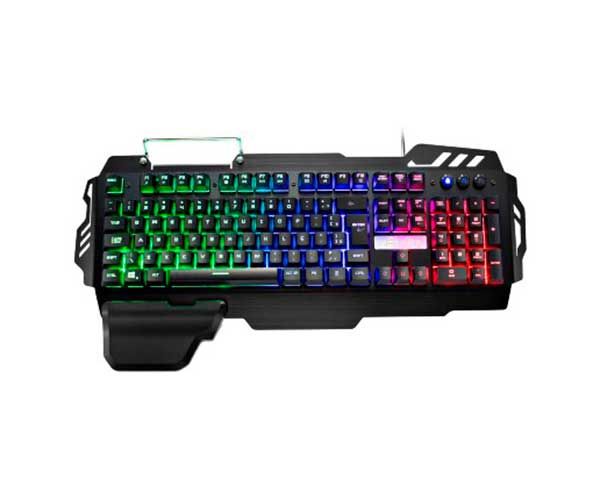 Teclado Multi Gamer Warrior Semi Mecânico com LED, TC210