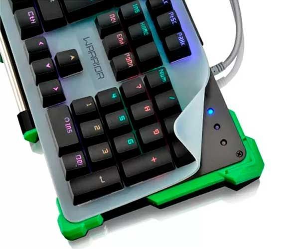 Teclado Mecânico Multi Warrior LED RGB Switch Azul, TC216