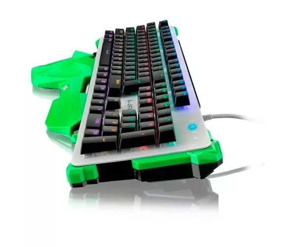 Teclado Mecânico Multi Warrior LED RGB Switch Azul, TC216