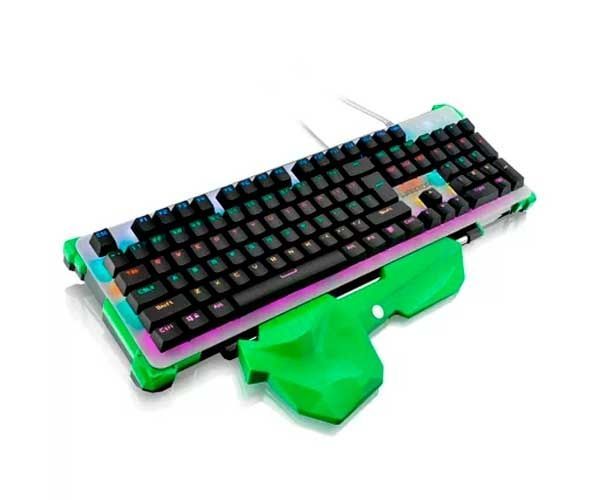 Teclado Mecânico Multi Warrior LED RGB Switch Azul, TC216