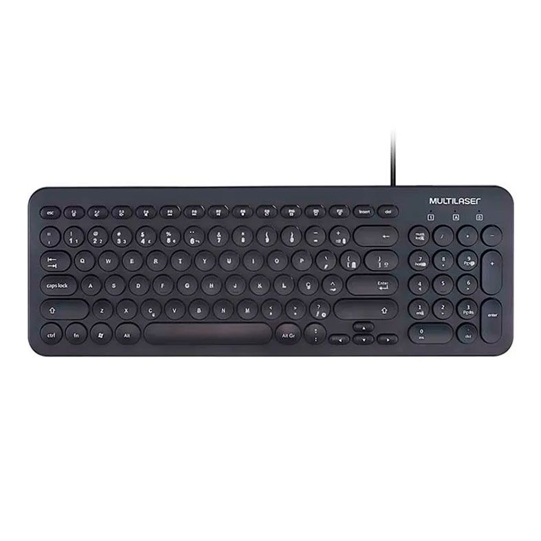 Teclado Multi Compacto Preto, TC234