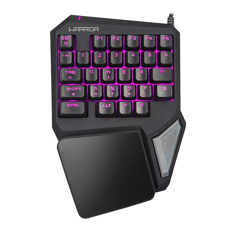 Teclado Gamer Multi Warrior Drugi One-Hand Semi-Mecanico, TC238