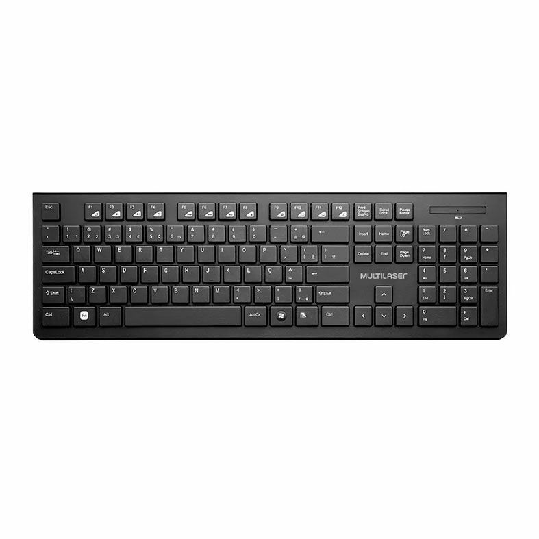 Teclado Multi Slim Wireless Preto, TC247